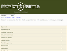 Tablet Screenshot of bioactivenutrients.com